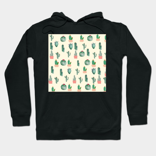 Cactus Print Hoodie by BloomingDiaries